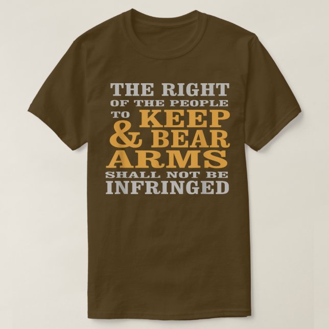 Camiseta Para Manter e Guardar Armas Pro 1950 (Frente do Design)