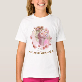 Camiseta para meninas