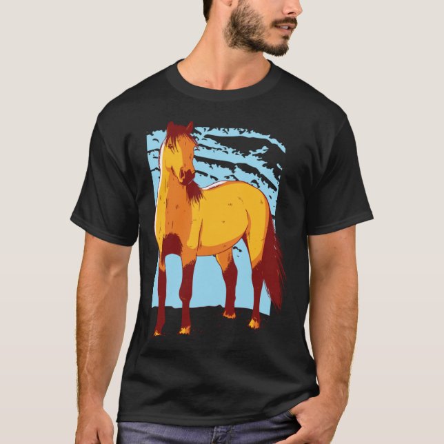 Camiseta para Meninas com Cavalos  Lindos Cavalos Bonitos (Frente)