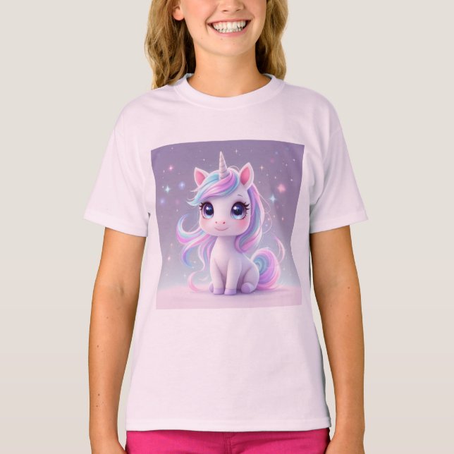 Camiseta para meninas fofas (Frente)
