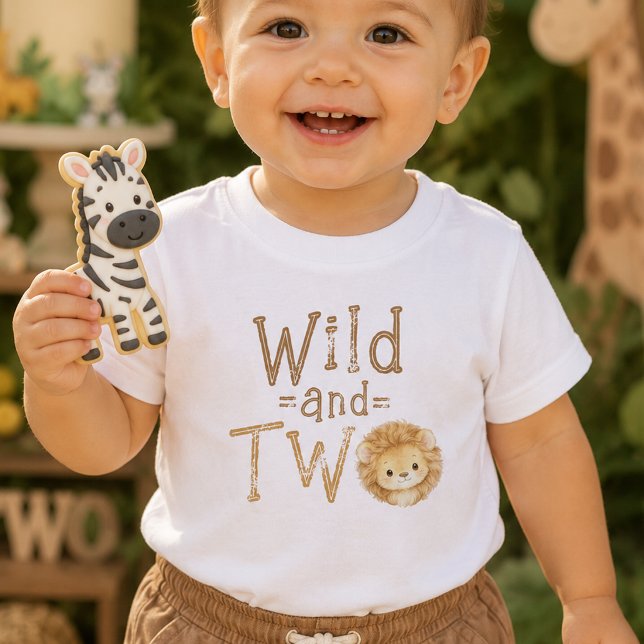 Camiseta para menino bebê de 2 anos de idade "Wild (Criador carregado)