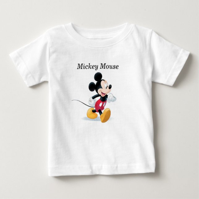 Camiseta para menino pequeno Mickey (Frente)