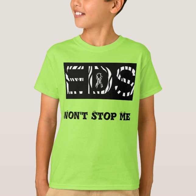 Camiseta para meninos com Síndrome de Ehler Danlos (Frente)