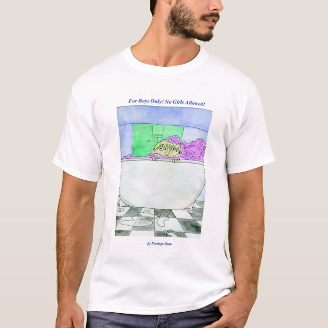 Camiseta Para meninos somente (Frente)
