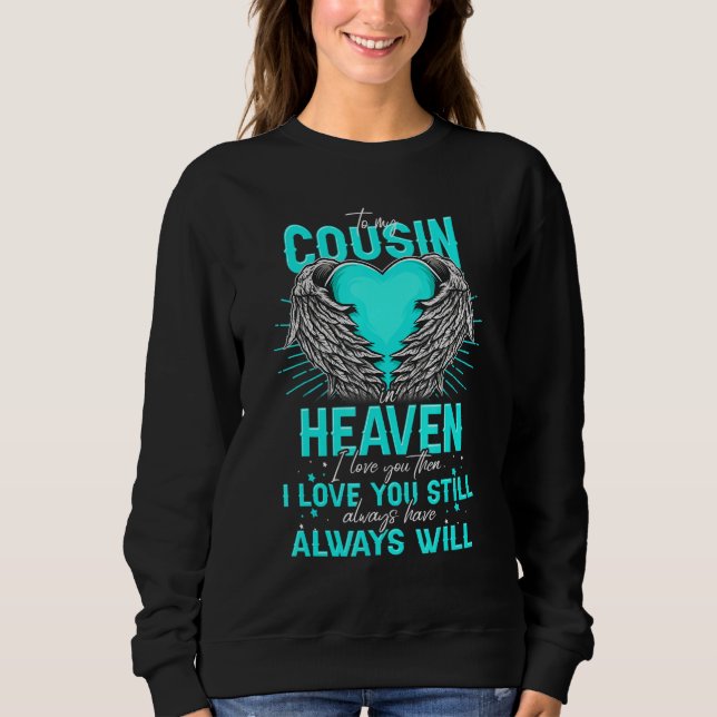 Camiseta Para Meu Primo No Céu Eu Amando & Sentindo Saudade (Frente)