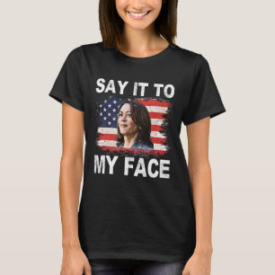 Camiseta Para Minha Cara, Engraçado Kamala-harris Aborda Tr