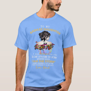 Camiseta para minha filha má para quem o destino sussurra a