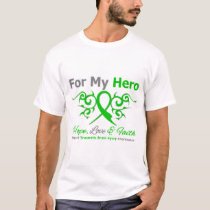 Camiseta Para minha lesão cerebral traumático da fita