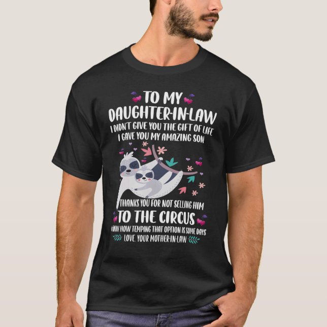 Camiseta Para Minha Querida Filha De Direito Eu Lhe Dei Meu (Frente)