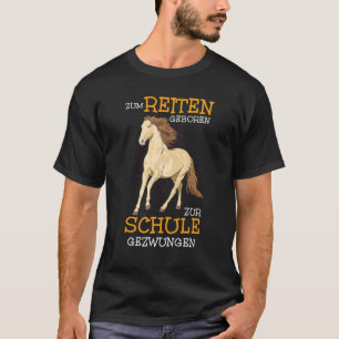 Camiseta Para Nascer De Cavalo De Cavaleiro Das Forças Esco