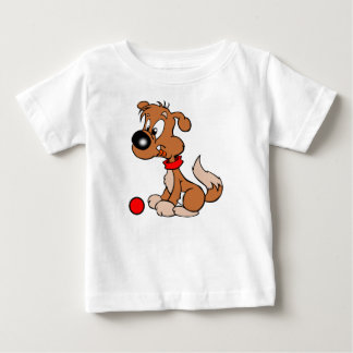 Camiseta para niño Caricatura de Perro y pelota