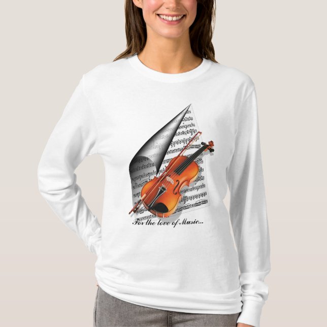 Camiseta Para o amor da música (Frente)