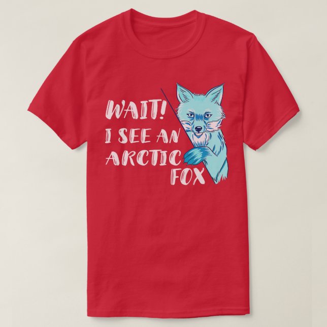 Camiseta Para O Ártico Esperar Eu Vejo A Antártica Animal D (Frente do Design)