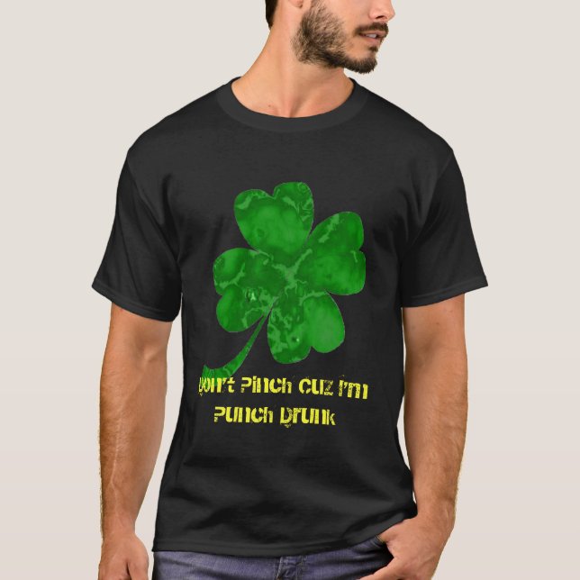 Camiseta Para o bebado de quatro folhas (Frente)