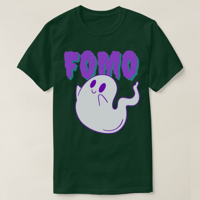 Camiseta Para o fantasma comercial, o medo de perder (Frente do Design)
