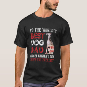 Camiseta Para o melhor Pai de cães feliz do mundo Dia de os