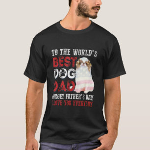Camiseta Para o melhor Pai de cães feliz do mundo Dia de os