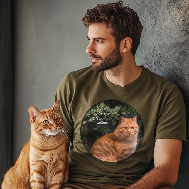 Camiseta Para o melhor Pai de gatos alguma vez personalizad (Criador carregado)