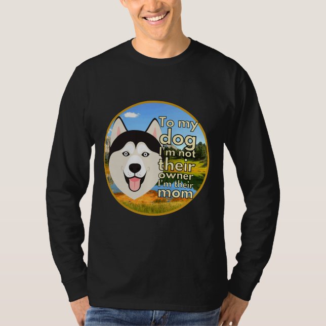 Camiseta Para O Meu Cachorro Não Sou O Proprietário Deles,  (Frente)