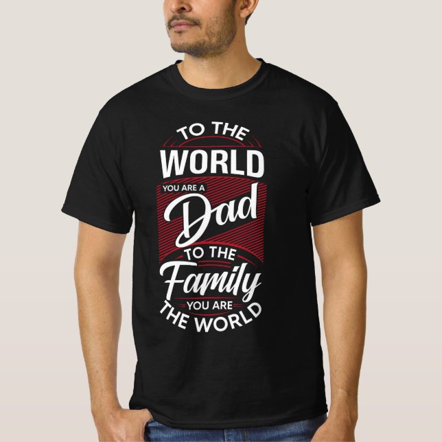 Camiseta Para o mundo, você é um 🌍 ❤️ (Frente)
