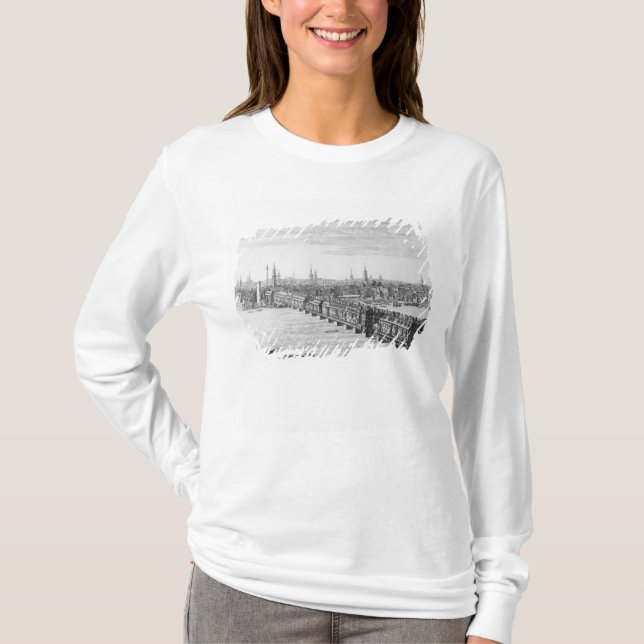 Camiseta Para o oeste parte dianteira da ponte de Londres, (Frente)