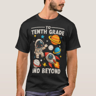 Camiseta Para o segundo ano e além astronauta engraçado de 