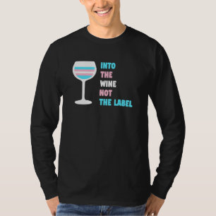 Camiseta Para O Vinho, Não A Marca Transgênero Prid