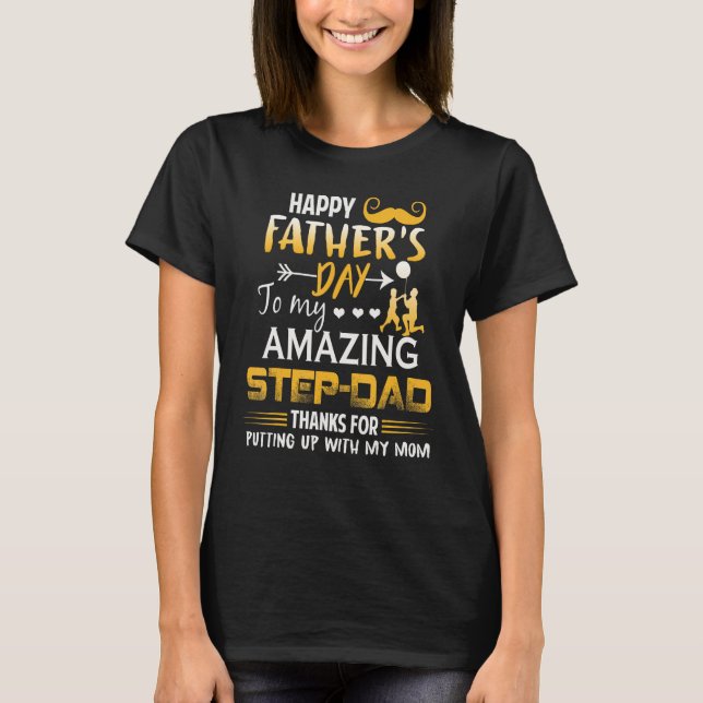 Camiseta Para Os Obrigados De Pai Passo Incríveis Para Prep (Frente)