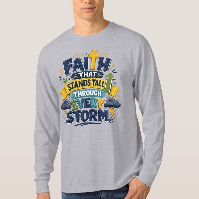 Camiseta Para papai "Fé que permanece" (Frente)