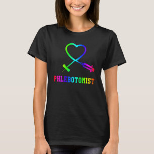 Camiseta Para Phlebotomist Phlebotomy Butterfly Agulha Hear