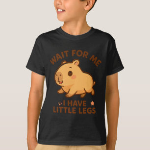 Camiseta Para Piada de Espera Divertida Perninhas Capivara