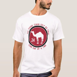 Camiseta Para que o seu seja verdadeiro - logotipo vermelho