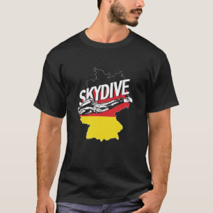 Camiseta Pára-quedismo Alemanha Bandeira Pára-quedismo Pára