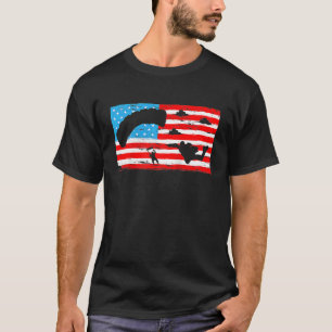 Camiseta Pára-quedismo Pára-quedas Paraquedista Saltador de
