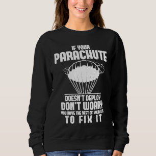 Camiseta Pára-quedismo Pára-quedista Divertido Pára-quedas