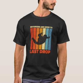 Camiseta Pára-quedistas engraçados são bons até a última go