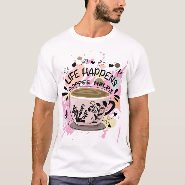 Camiseta para quem ama café  (Frente)