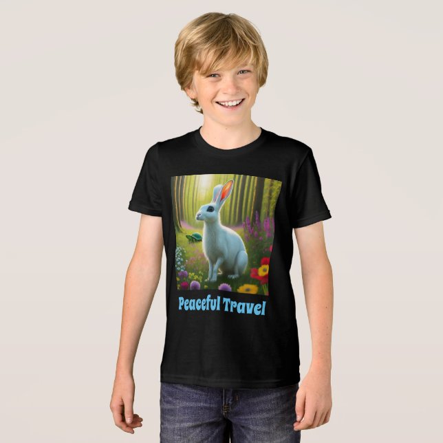 Camiseta para rapazes e raparigas (Frente Completa)