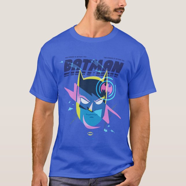 Camiseta Para Sempre, Batman Acende Gráfico Da Cabeça (Frente)