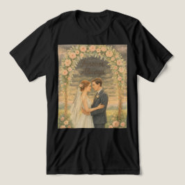 Camiseta Para sempre e sempre - Muro de Casamento Romântico