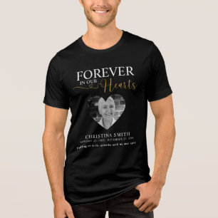 Camiseta Para sempre em nosso coração Memorial Funeral de F