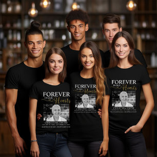 Camiseta Para sempre em nosso coração Memorial Funeral de F