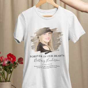Camiseta Para Sempre em Nossos Corações Memorial de Fotos
