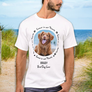 Camiseta Para Sempre Em Nossos Corações Pet Perde Foto Memo