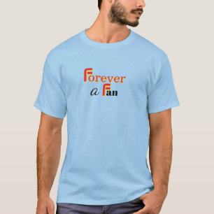 Camiseta Para Sempre Fã Masculino Azul Claro