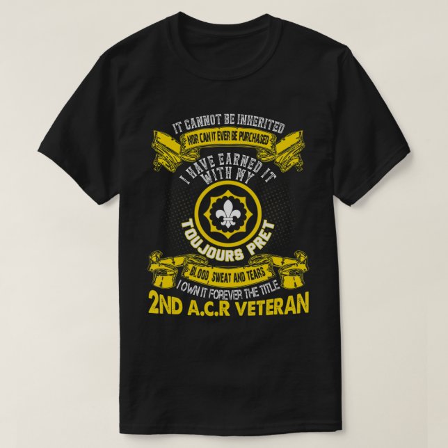 Camiseta Para Sempre O Título Regimento De Cavalaria Armada (Frente do Design)