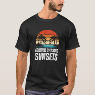 Camiseta Para sempre perseguindo Pôrs do sol