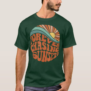 Camiseta Para sempre perseguindo Pôrs do sol