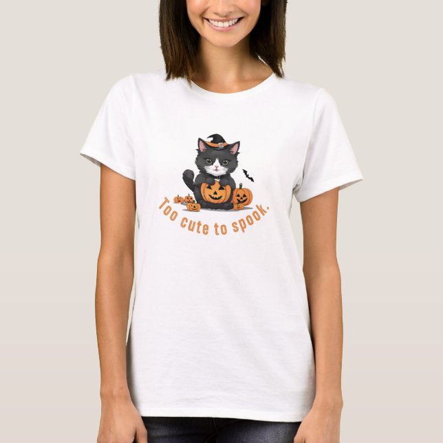 Camiseta Para ser bonitinho a assustador | Cute Kitten Hall (Frente)