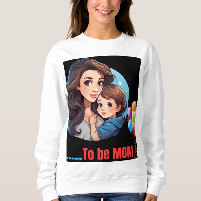 Camiseta Para ser mãe, personalizada, Hoodies clássico. (Frente)